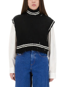 Marni Women's Short Cotton Vest Black