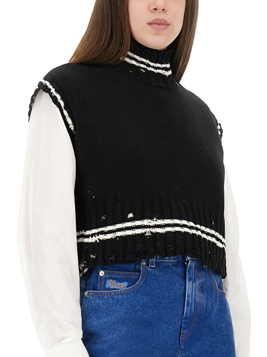 Marni Women's Short Cotton Vest Black