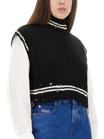 Marni Women's Short Cotton Vest Black