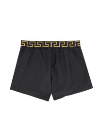 Versace Men's Short DA Mare Con Bordo Greca Black
