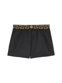 Versace Men's Short DA Mare Con Bordo Greca Black