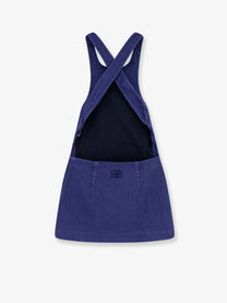 Miu Miu Women's Mini Denim Dress Inchiostro