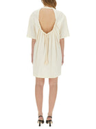 MSGM Women's Short Dress White, view 3