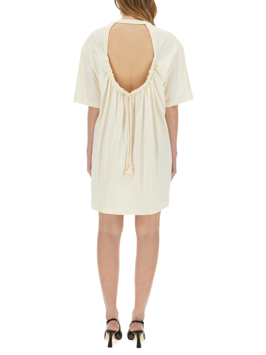 MSGM Women's Short Dress White, view 3