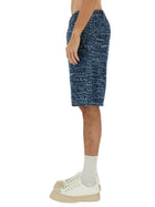 Marni Men's Short in Denim Blue, view 4
