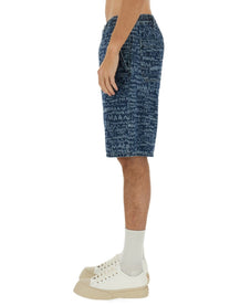 Marni Men's Short in Denim Blue