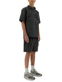 Alpha Industries Men's Short Laser Cut Grey Alpha Industries