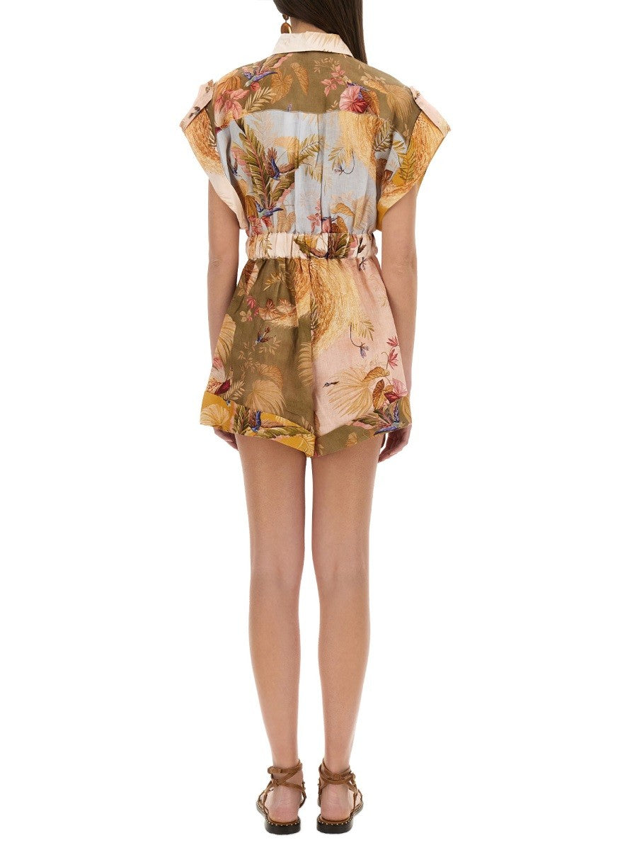 Zimmermann Women's Short Overalls Multicolor, view 3