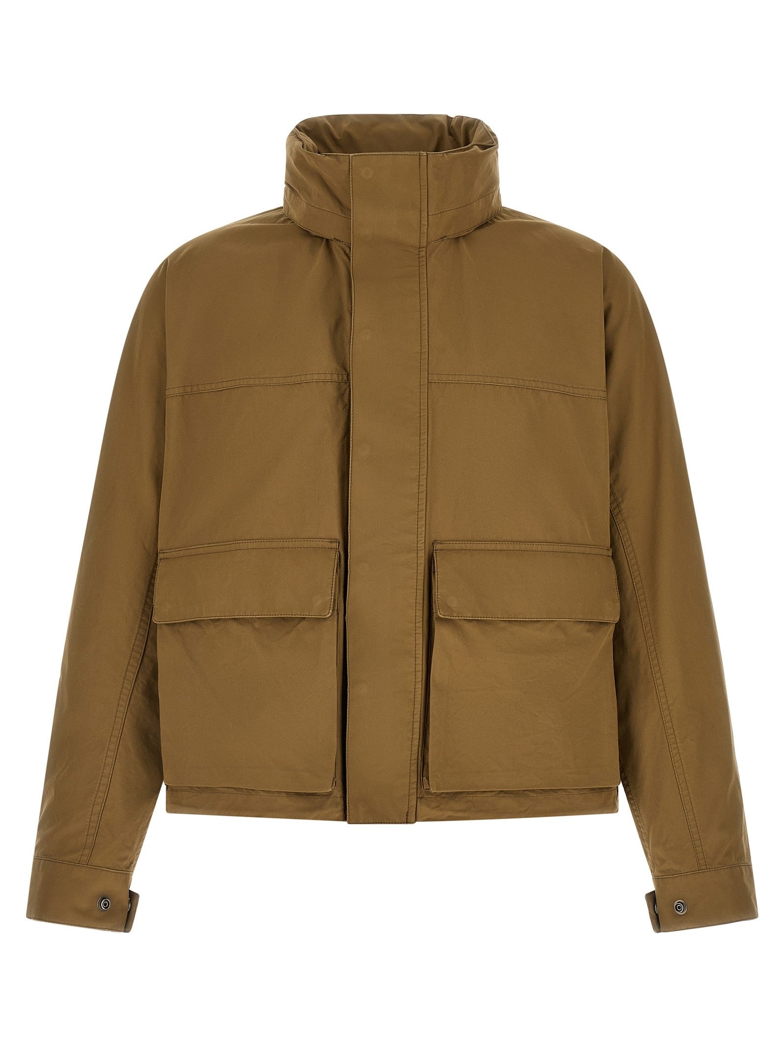 Lemaire Short Rain Parka Green
