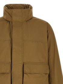 Lemaire Short Rain Parka Green