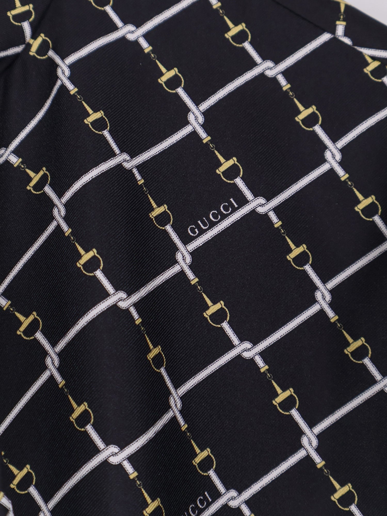 Gucci Women's Short Silk Twill Dress Black