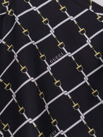 Gucci Women's Short Silk Twill Dress Black