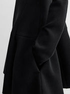 Toteme Women's Short Skater Dress in Wool Blend Black
