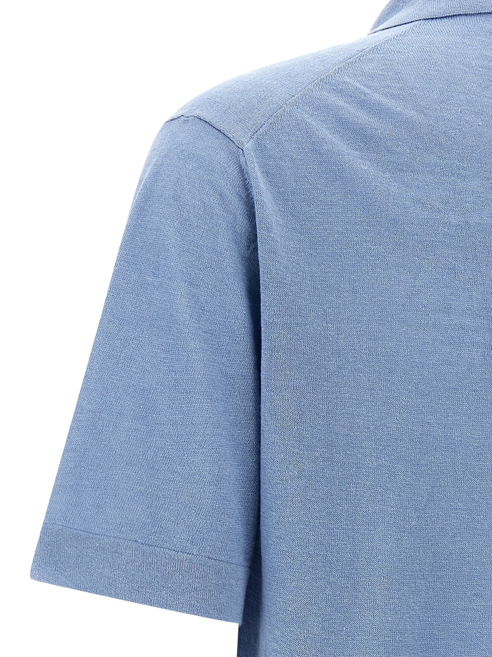 Zanone Short Sleeve Shirt Blue