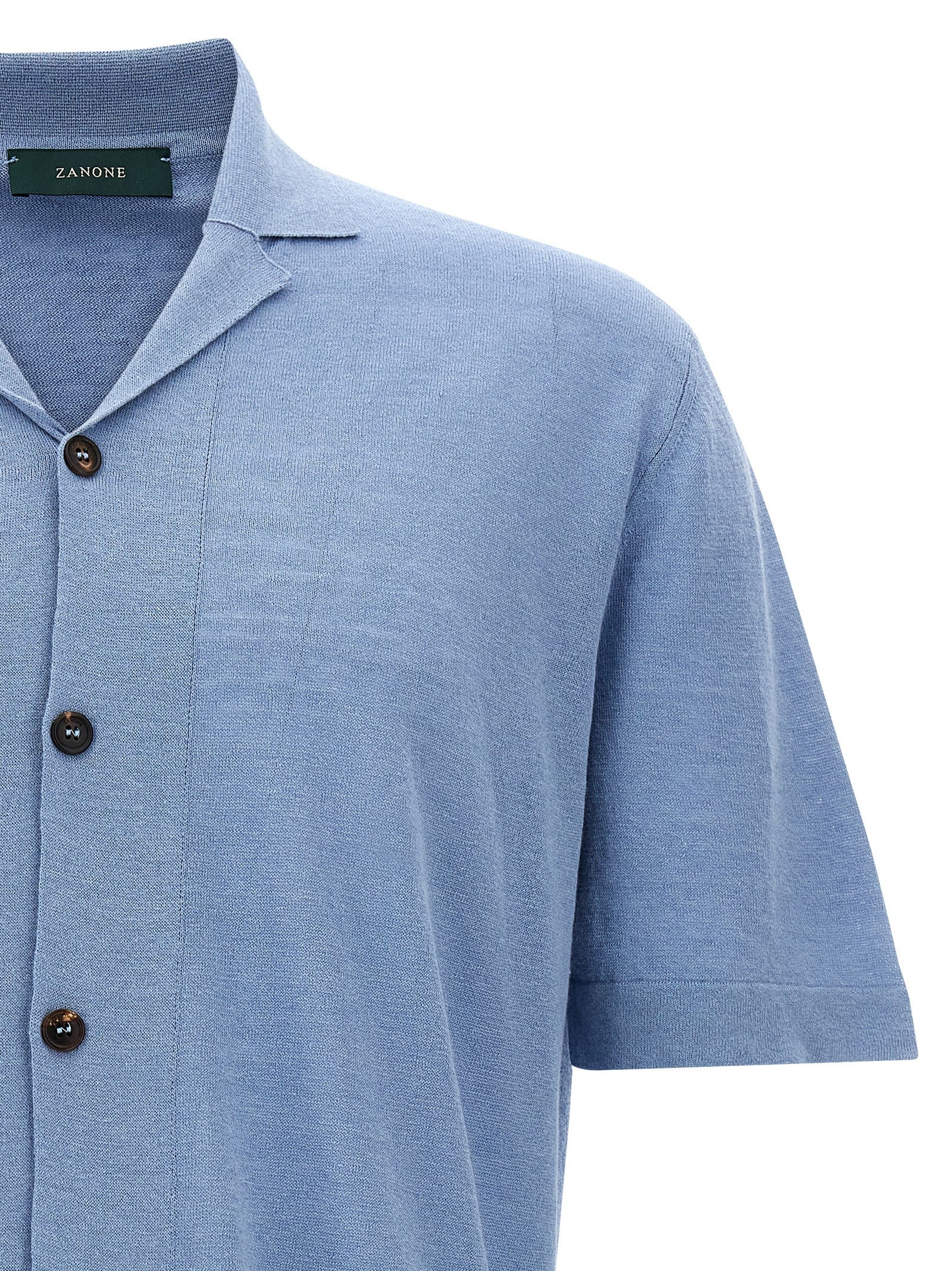 Zanone Short Sleeve Shirt Blue