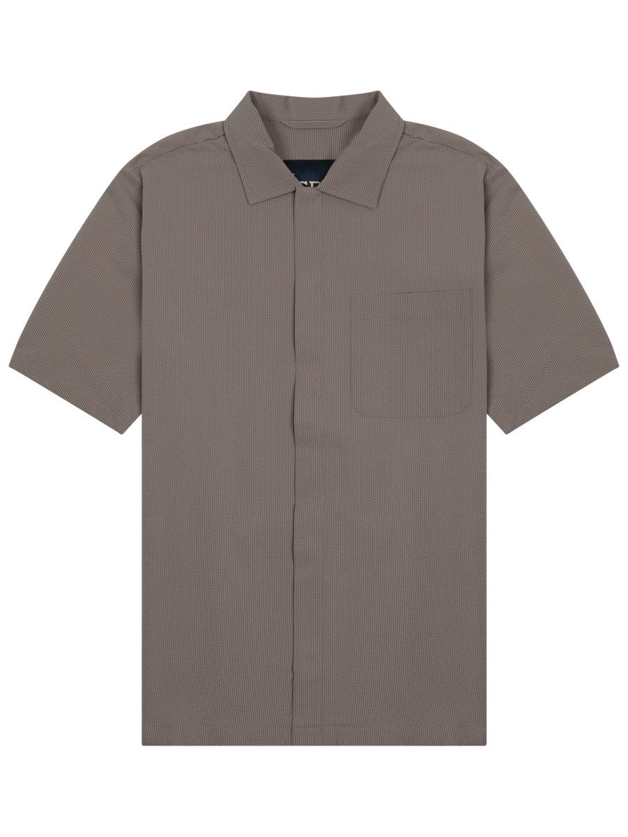 Herno Men's Short Sleeved Shirt Grey Herno
