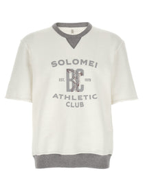 Brunello Cucinelli Short Sleeved Sweatshirt White
