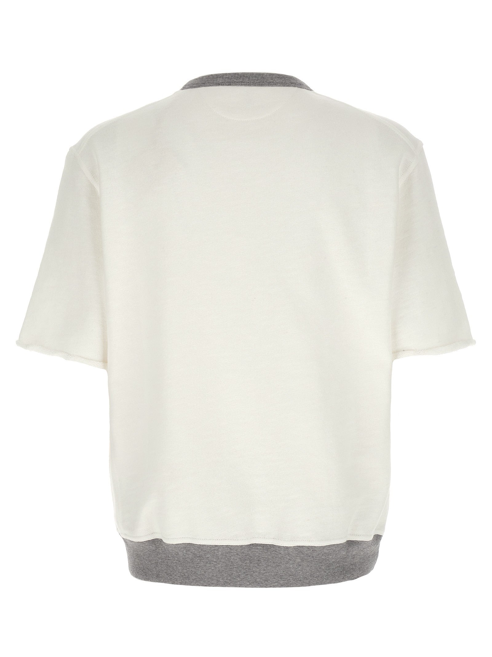 Brunello Cucinelli Short Sleeved Sweatshirt White