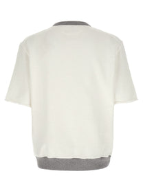 Brunello Cucinelli Short Sleeved Sweatshirt White