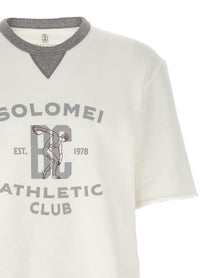 Brunello Cucinelli Short Sleeved Sweatshirt White