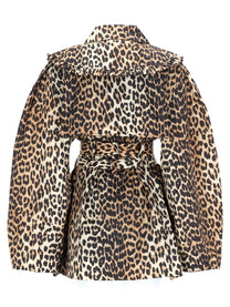 Ganni Women's Short Trench Coat Pattern