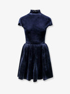 ALAÏA Women's Short Velvet Dress Black
