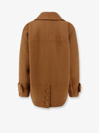 Chloé Women's Short Wool Coat Grey, view 2