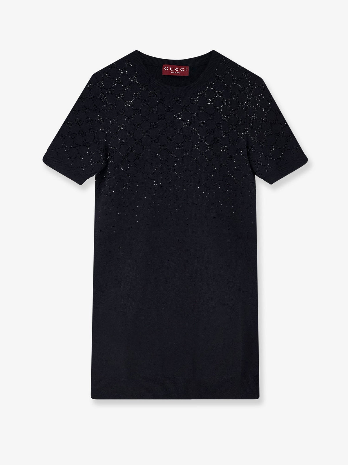 Gucci Women's Short Wool Dress Black