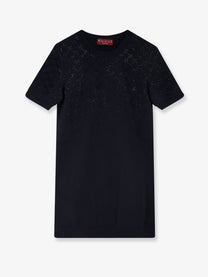Gucci Women's Short Wool Dress Black