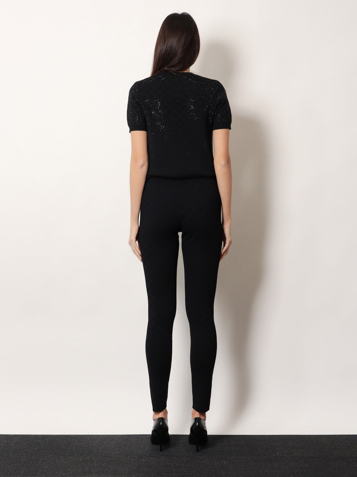 Gucci Women's Short Wool Dress Black