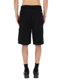 C.P. Company Men's Shorts Cargo Con Patch Black