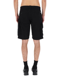 C.P. Company Men's Shorts Cargo Con Patch Black