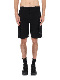 C.P. Company Men's Shorts Cargo Con Patch Black