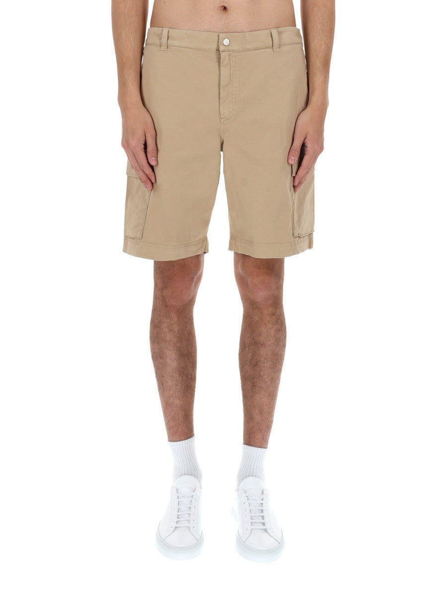 Woolrich Men's Shorts Cargo in Cotone Beige