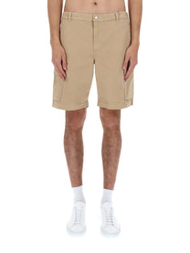 Woolrich Men's Shorts Cargo in Cotone Beige
