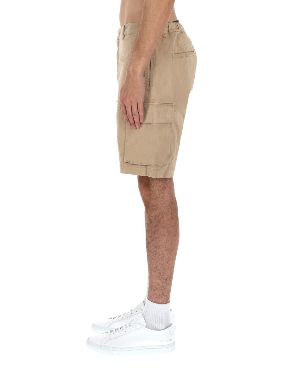 Woolrich Men's Shorts Cargo in Cotone Beige