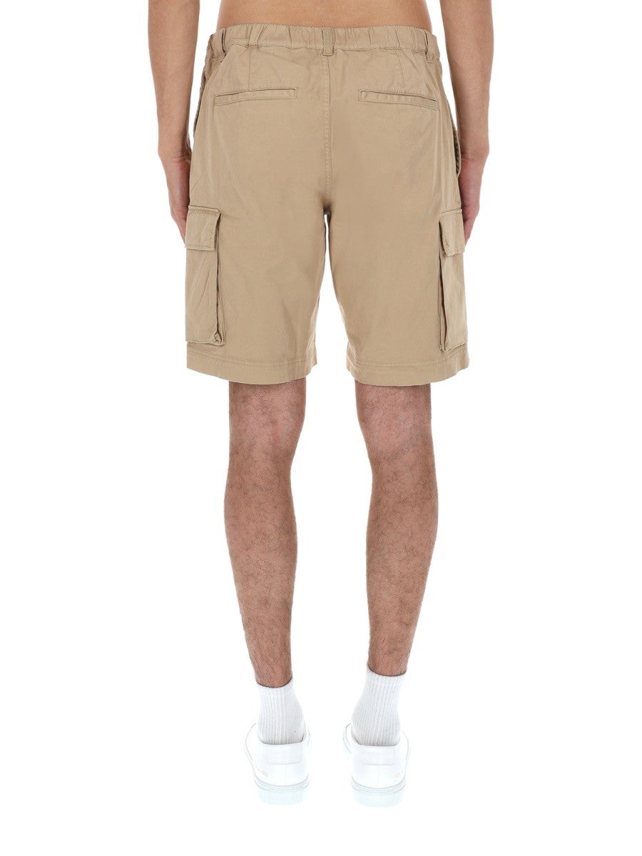 Woolrich Men's Shorts Cargo in Cotone Beige