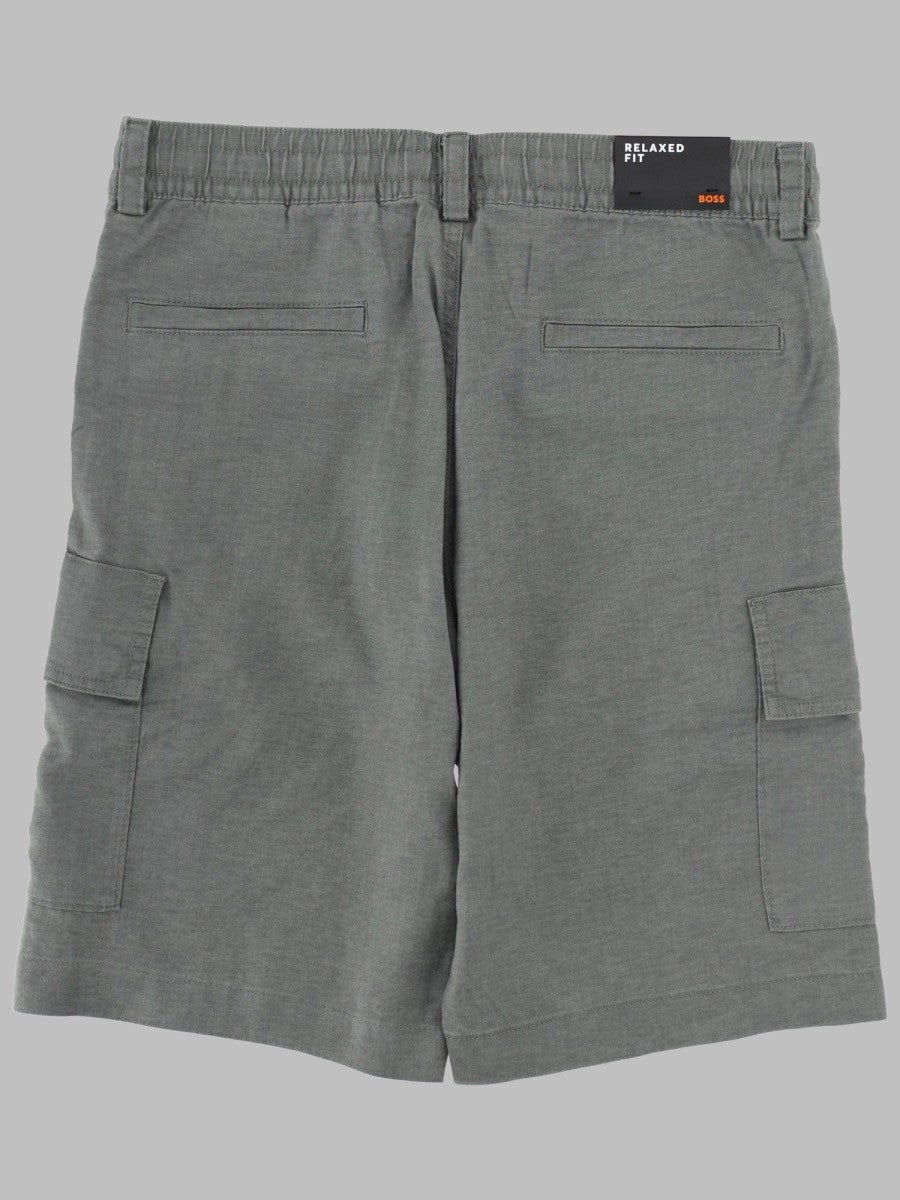 BOSS Men's Shorts Cargo Sisla Grey