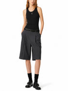 Ami Paris Women's Shorts Carrot Grey, view 2