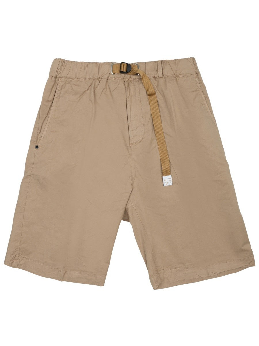 White Sand Men's Shorts with Belt Brown