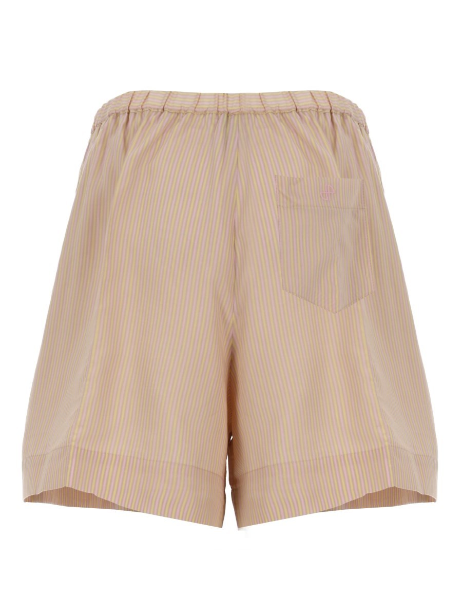 Patou Women's Shorts DA Spiaggia in Misto Seta Blue