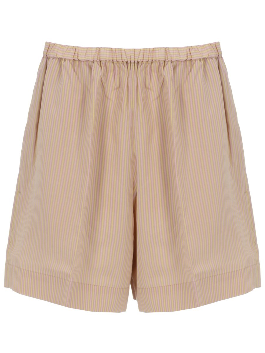Patou Women's Shorts DA Spiaggia in Misto Seta Blue