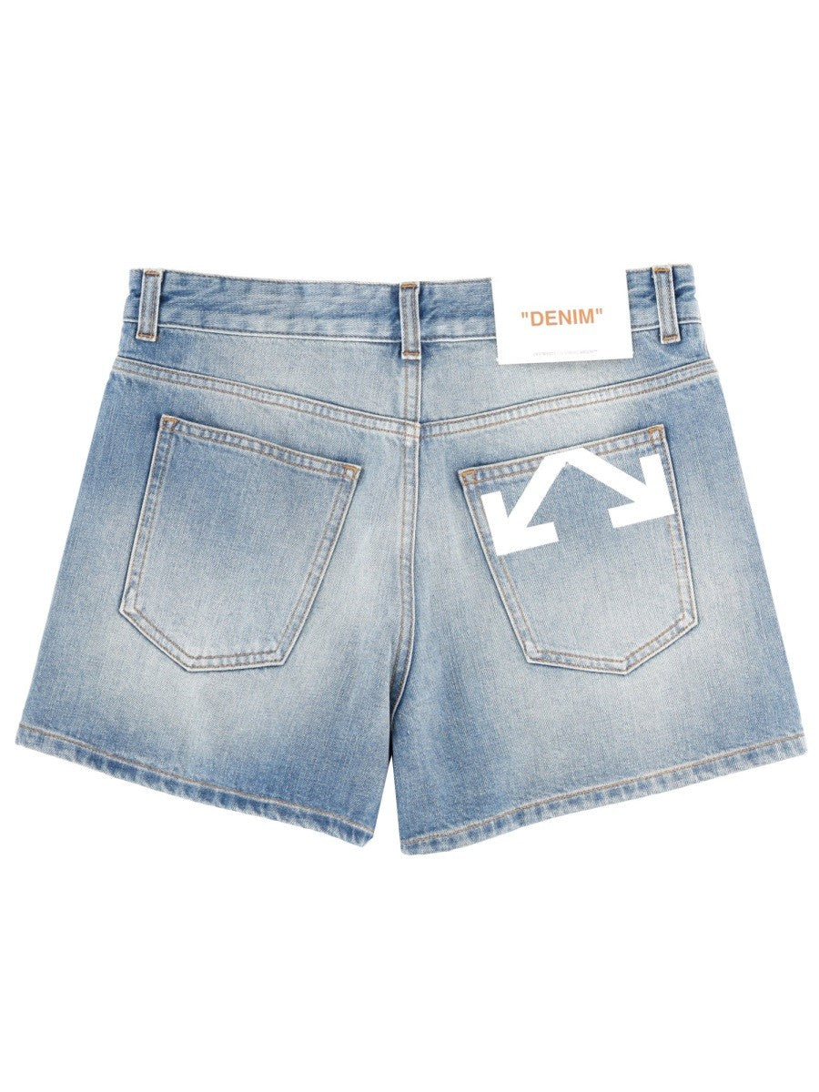 Off-White Women's Shorts Doll Blue