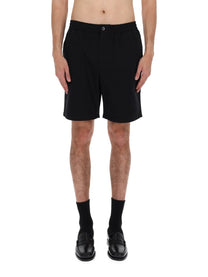 Ami Paris Men's Shorts Elasticizzati Con Black