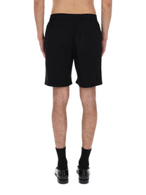 Ami Paris Men's Shorts Elasticizzati Con Black