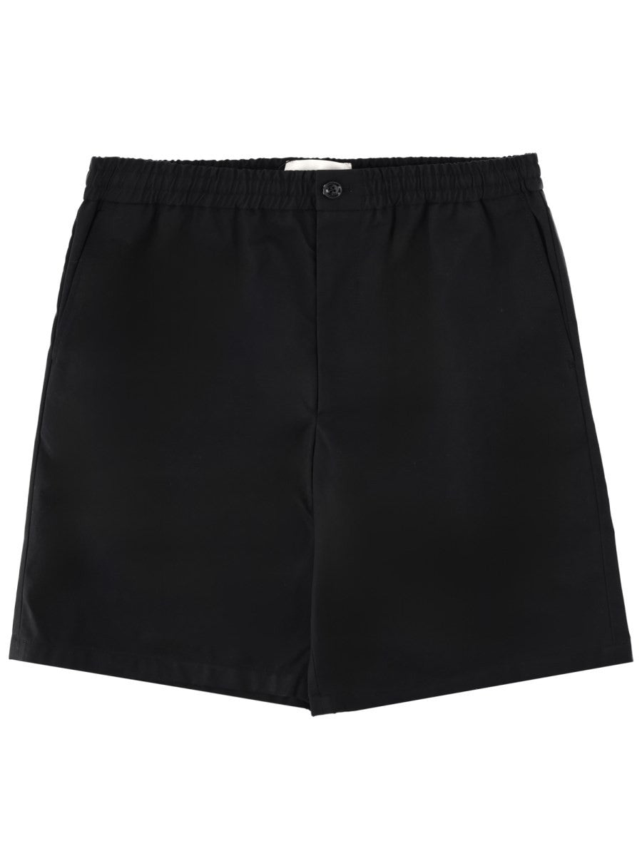 Ami Paris Men's Shorts Elasticizzati Con Black