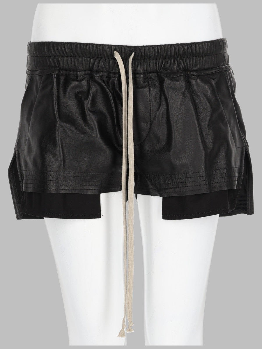 Rick Owens Women's Shorts Fog Boxer Black