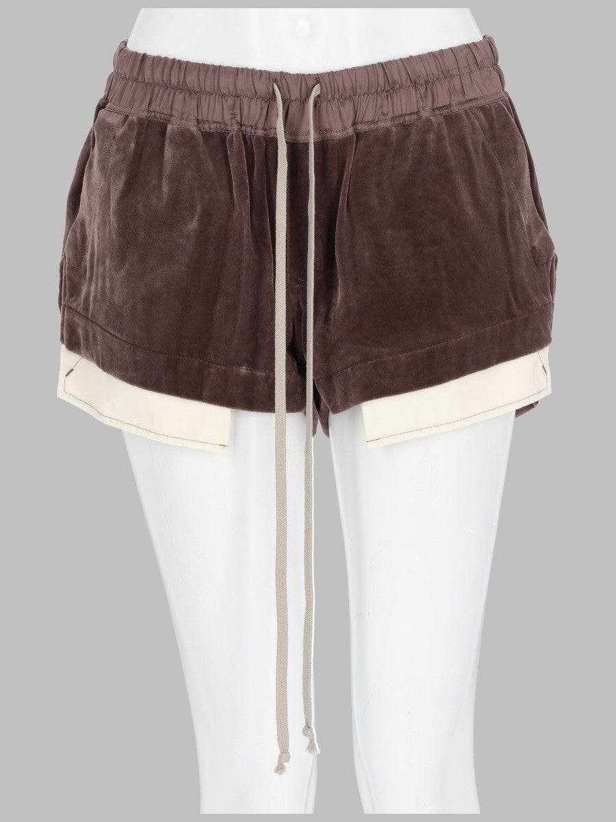 Rick Owens Women's Shorts Fog Boxer Purple