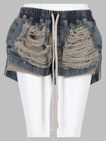 DRKSHDW Women's Shorts Fog Blue