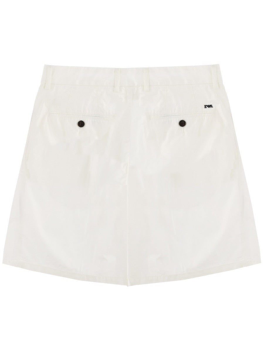 Emporio Armani Men's Shorts in Cotone White